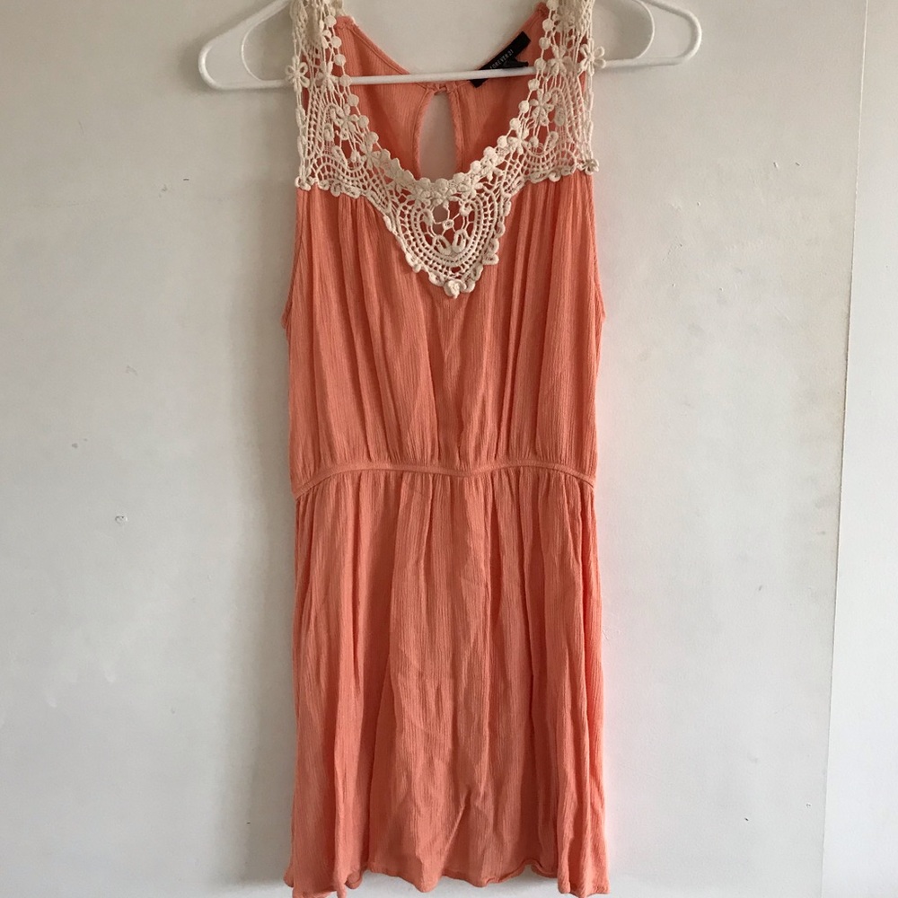 Peach/Salmon Crotchet Sundress